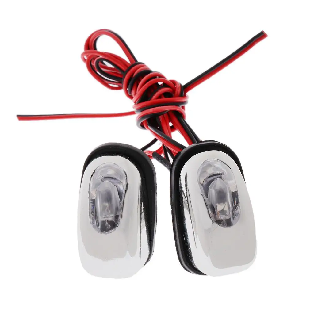 Universal Windscreen Nozzle LED 12V Jet Spray Washer Injector Car Glass Washing Accessory for Windshield Wiper Upgrade