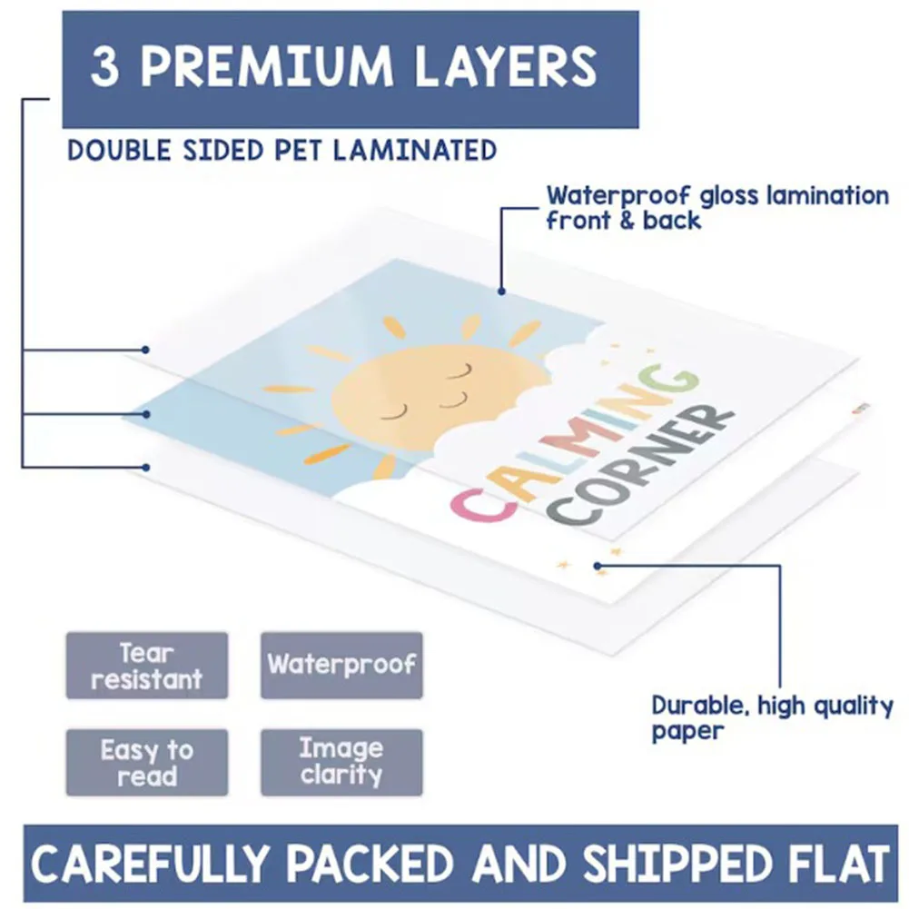 12 قطعة ملصقات زاوية مهدئة لمشاعر الفصول الدراسية مخطط عجلة والعواطف ملصق مشاعر عجلة ملصق لمكتب المدرسة