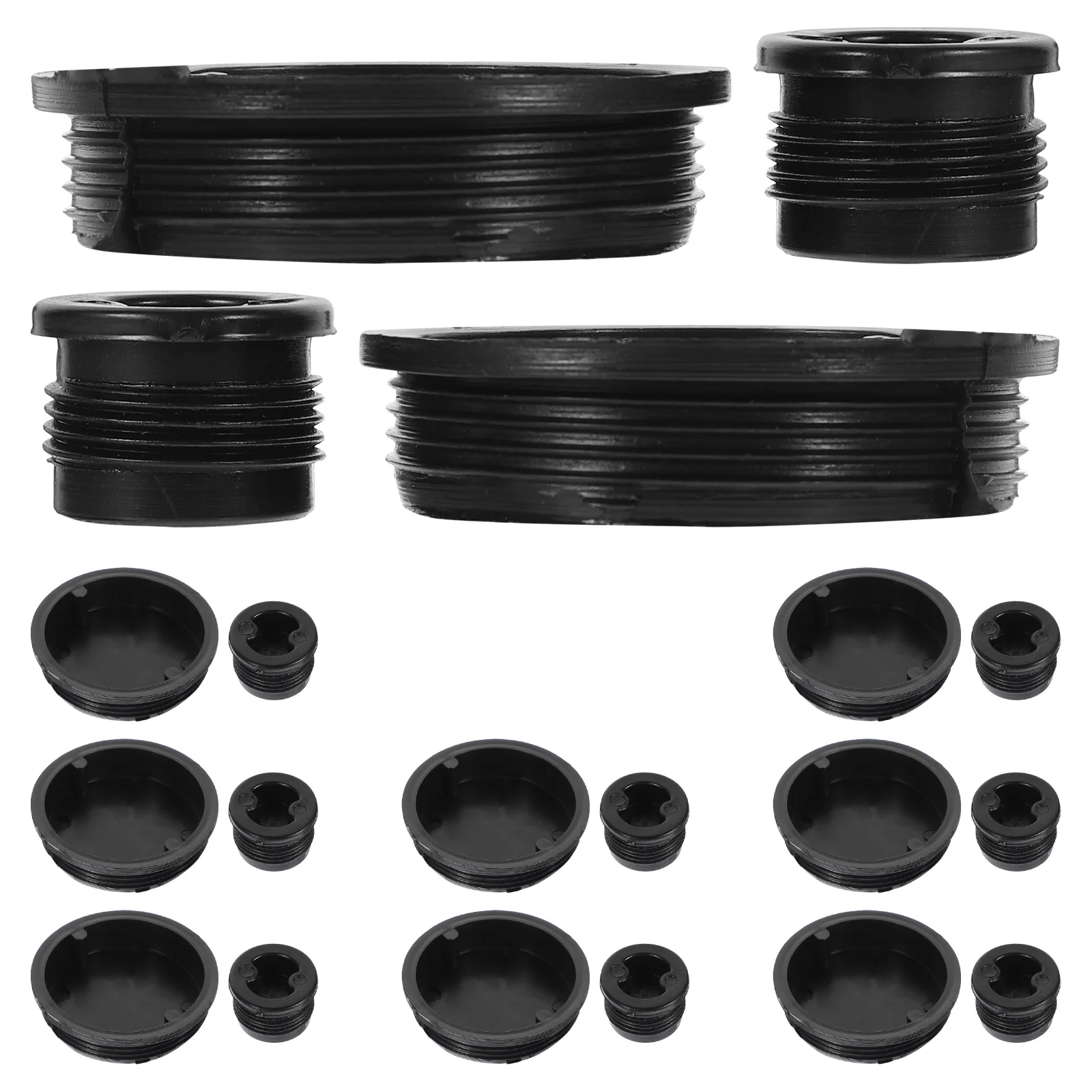 20 Pcs Plastic Bucket Lid Oil Barrel Plug Caps Drum Cover Gallon Plugs Replacement Can Bung for Lids Small