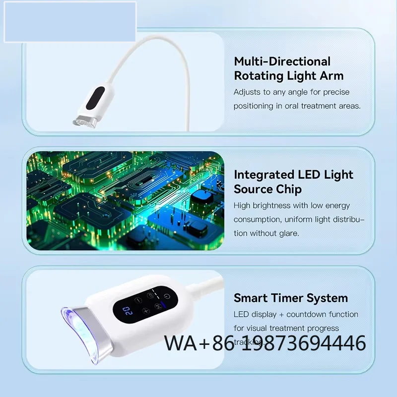 

3-color LED cold light whitening machine, professional dental teeth bleaching equipment