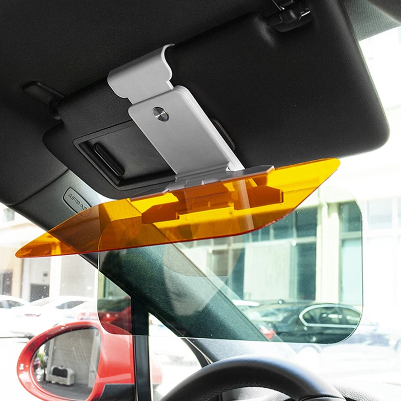 2 In 1 Car Sun Visor Polarized Sunshade Plate Clear Anti-Dazzle Car Day-night Mirror Adjustable Windshield Car Accessorie