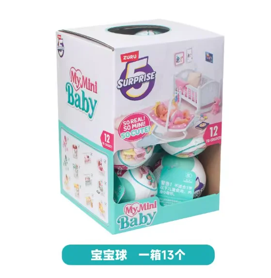ZURU 2025 신제품 미니 베이비 볼 5 서프라이즈 볼 블라인드 박스 분해형 볼 어린이 및 소녀용 귀여운 장난감 휴일 생일 선물