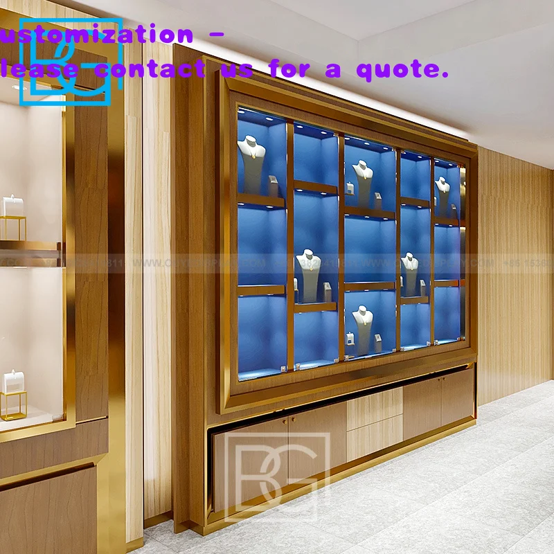 

custom.Showcase Luxury Jewellery Shop Furniture Showcase Fashion Jewelry Shop Interior Design Counters and Jewelry Show