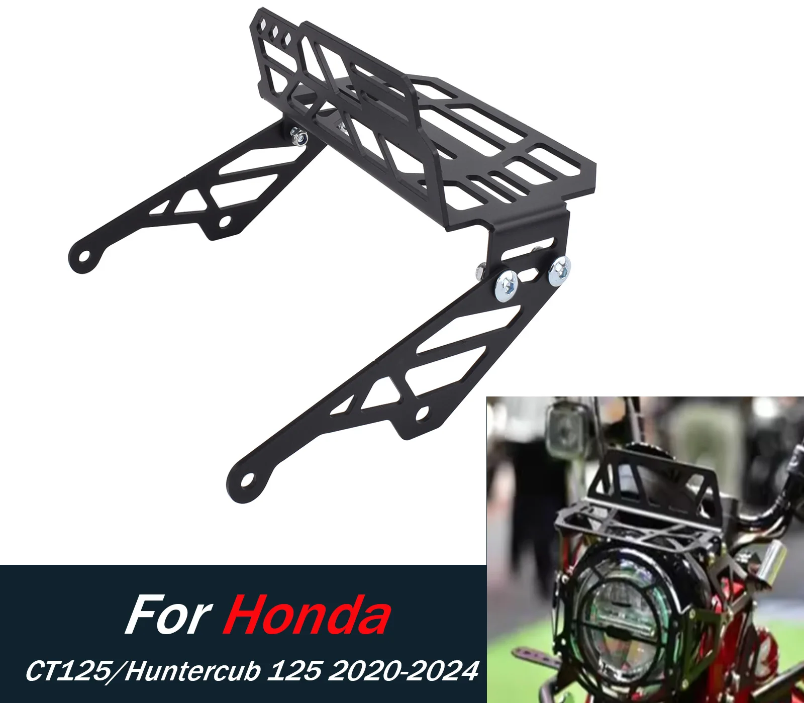 

Motorcycle Front Luggage Rack Holder Bracket For Honda CT Trail 125 Hunter Cub 2020-2024 Carrier Storage Support Shelf Accessory