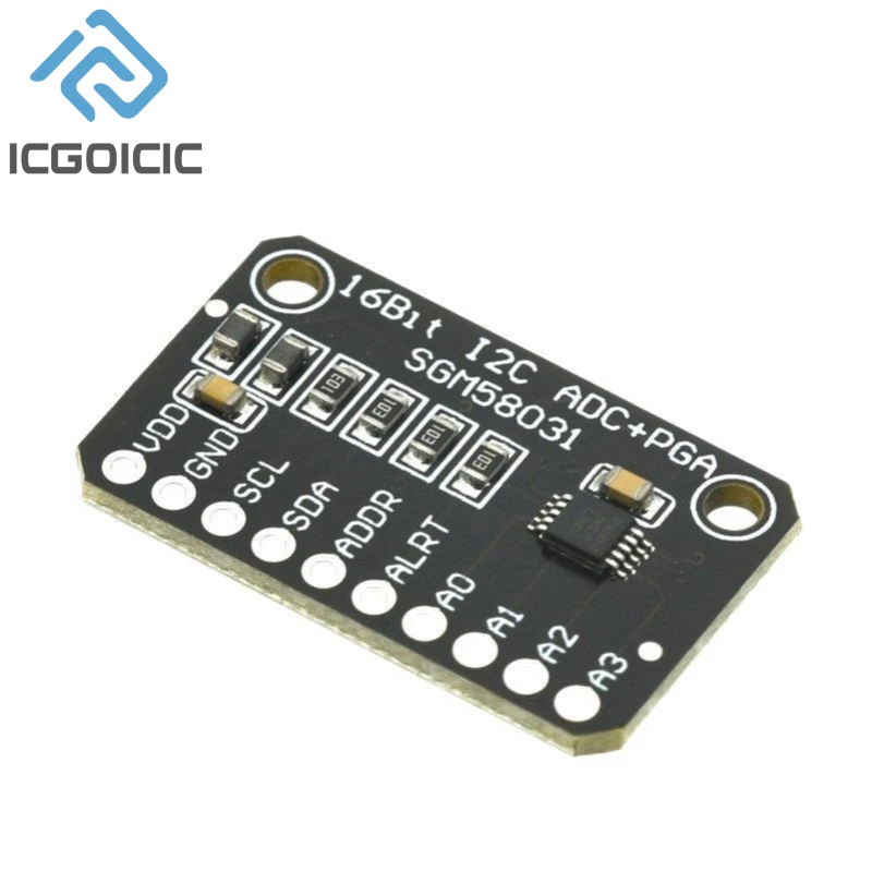 SGM58031 Development Board 16-bit High Precision I2C Module 4 Channel ADC Data Acquisition Converter 