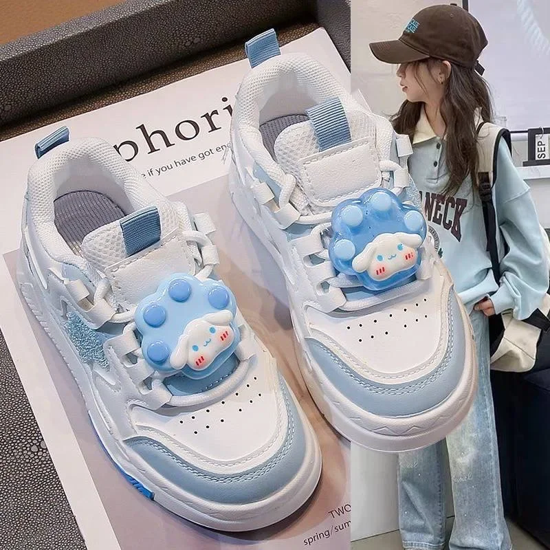 

Cinnamoroll Shoes Children's Girls Sneakers New Fashion Anime Shoes Casual Shoes Girls Soft Sole Sports Shoes Kawaii Board Shoes