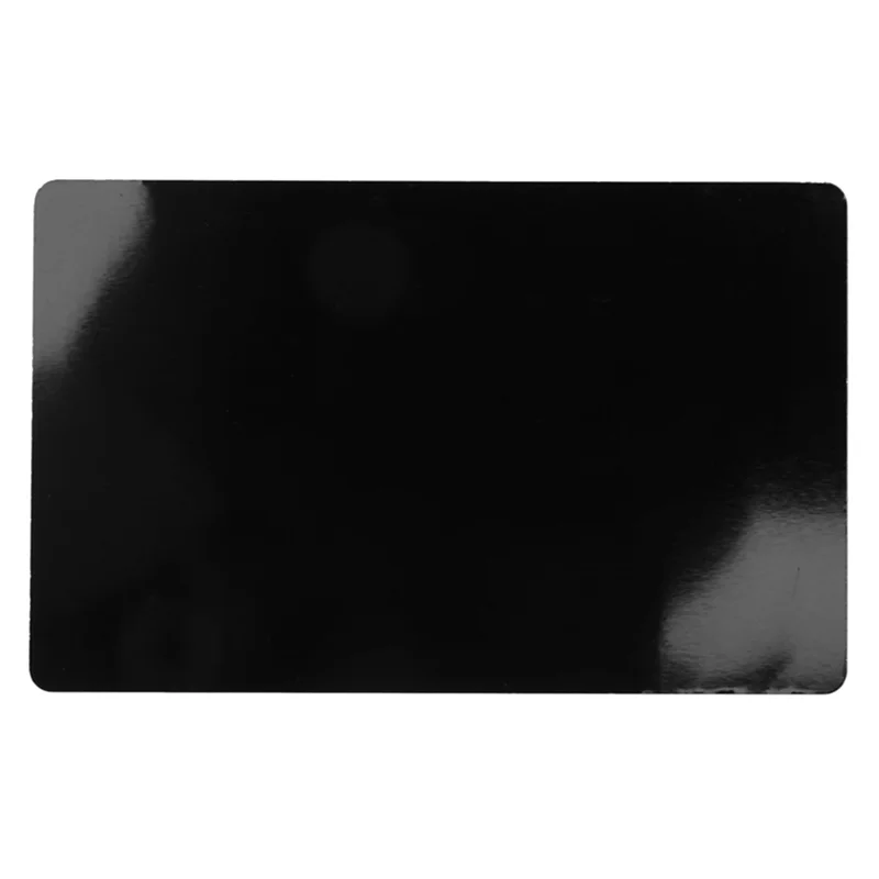 

600 PCS Black Aluminum Alloy Card Engraving Metal Business Visit Business Card Blank 0.2Mm Thickness