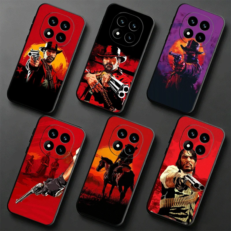 Coque de téléphone Red Dead R-Redemption pour Xiaomi Redmi Note 12 13 14 15 Pro Plus 12S 11S 11T 10S + coque souple noire