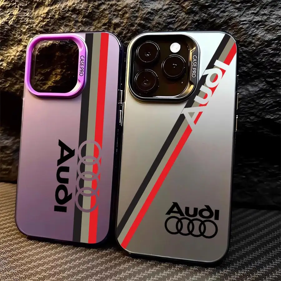 RS6-A-Audi Logo Soft Case for iPhone 13 Pro 14 Plus 12 11Pro 15 16 Pro Max 11 15Pro Max Phone Cover Shell