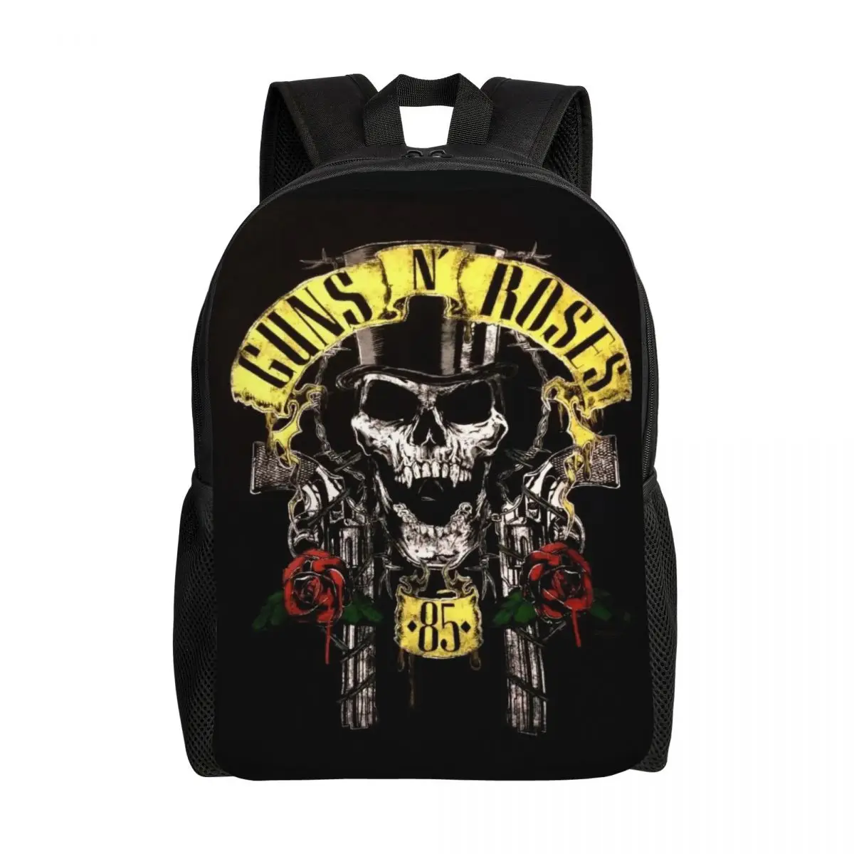 Custom Guns N Roses 85 Travel Backpack Men Women School Computer Bookbag Heavy Metal College Student Daypack Bags