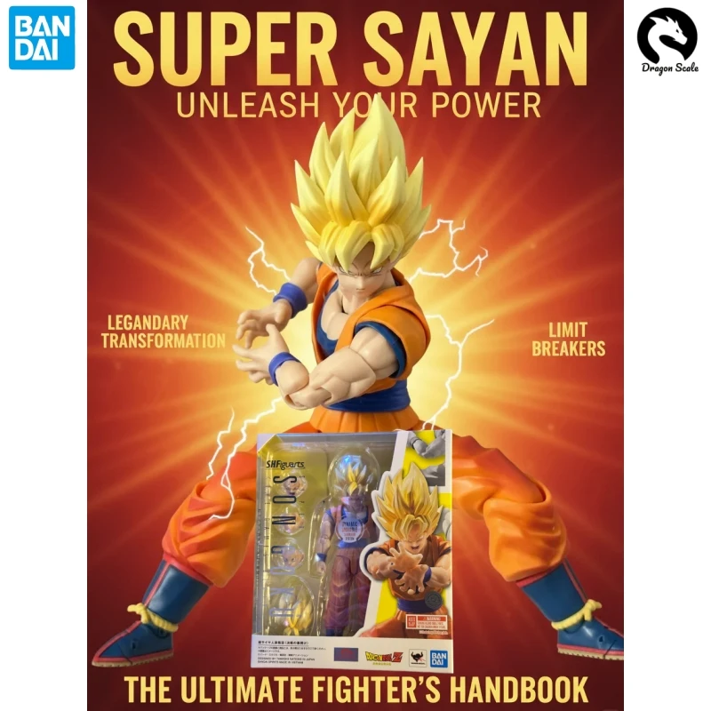 

Совершенно новая оригинальная фигурка BANDAI S.H.Figuarts SUPER SAIYAN SON GOKU THE GAME BEGIN VEGETA SHF, модель игрушки, орнамент, подарок