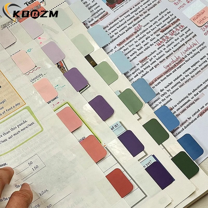 120Sheets Creative Gradient Color Category Index Sticky Note Student Simplicity Stationery Memo Pad Cute School Supplies