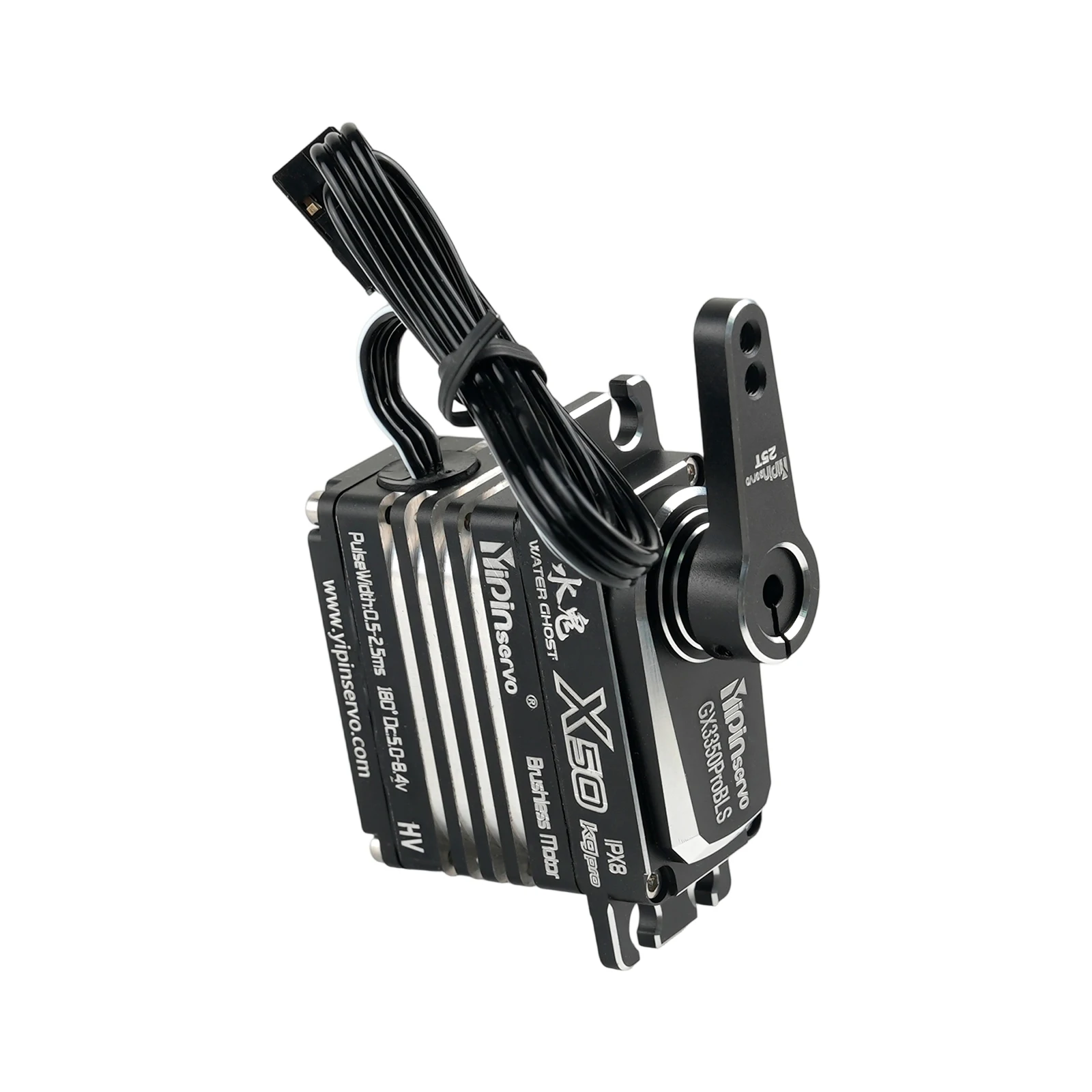 Motor servo sem escova digital totalmente metálico de 50kg 180 ° /270 °   Servos altos da engrenagem IP67 do metal do torque do controle do ângulo para aeronaves do carro do robô