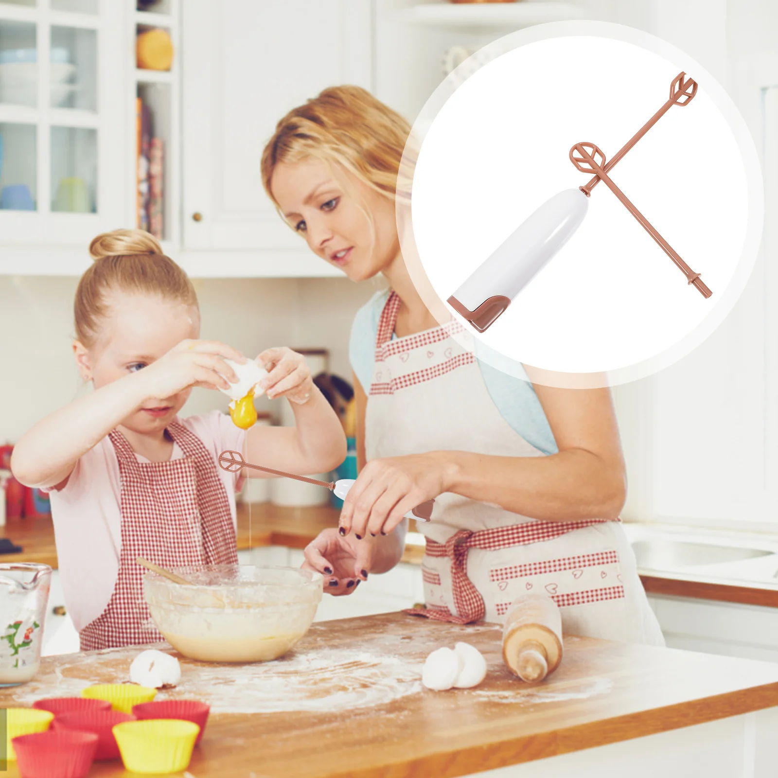 

Электрический миксер для детских смесей, ручной, с удлиненной ручкой, разборная конструкция, легко чистится, мини