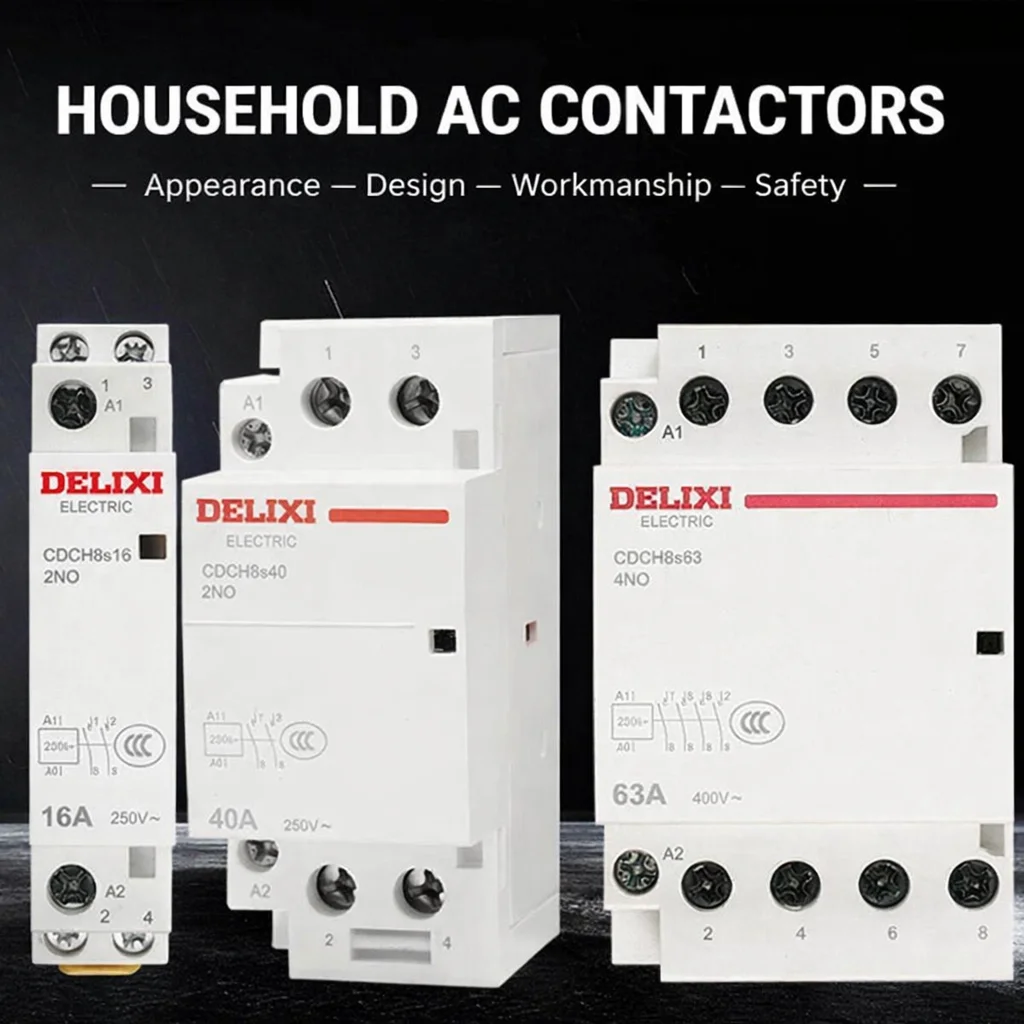 Delixi household AC contactor CDCH8S normally open 2 normally closed 40A small 220V household 63A hotel