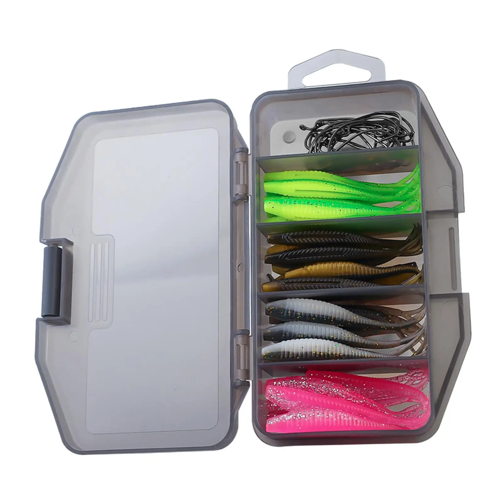 

40Pcs Soft Fishing Lures Silicone Lure for Crappie Trout Fishing Supplies