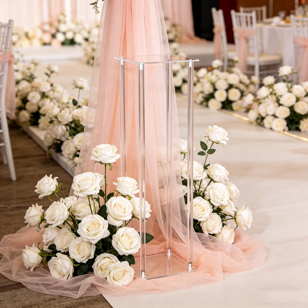 

Набор из 10 акриловых подставок для цветов (100/120 см) для свадебных дорожек, центральных композиций и декораций для мероприятий и вечеринок