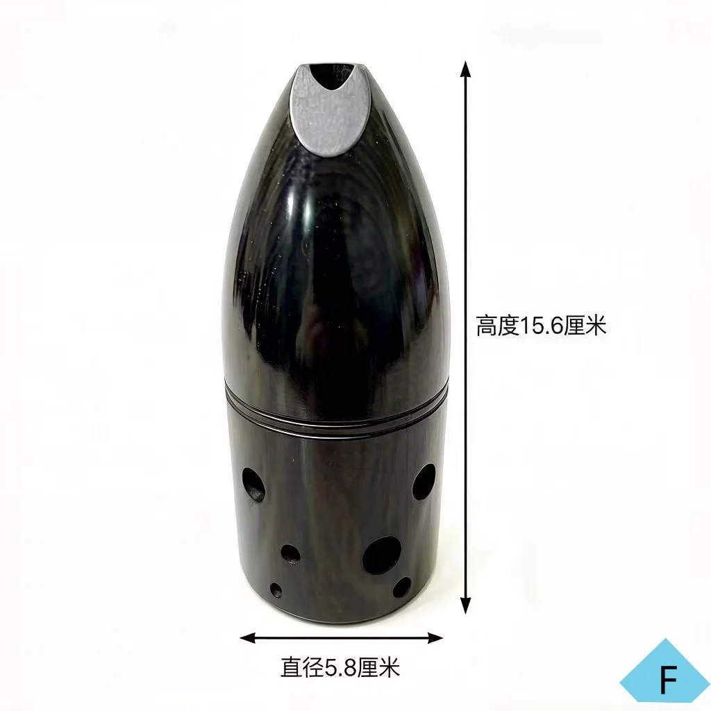 xun-pen-holder-10-hole-xun-ethnic-musical-instrument-xi'an-fingering-method-key-of-f-the-lower-notes-start-from-the-left