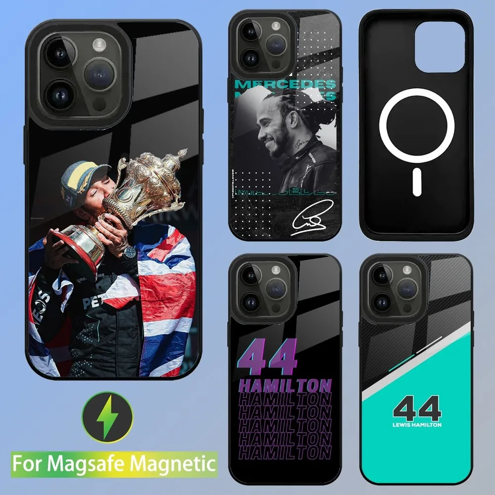 

F1 Racing 44 L-Lewis H-Hamilton Phone Case For iPhone 15,14,13,12,11,Plus,Pro,Max Mini Magsafe Magnetic Wireless Charging