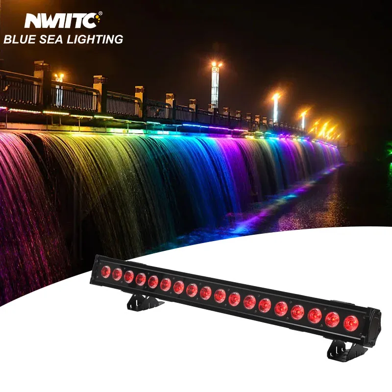 

L-135 Waterproof 18x18W RGBWA UV 6in1 Pixel Beam Bar Wholesale LED Wall Washing Light for Outdoor DJ Weddings Clubs Bars