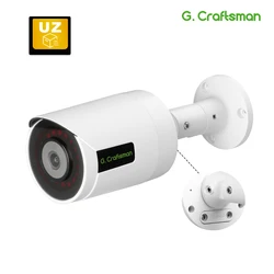 UZ G.Craftsman-cámara IP de 5MP y 30fps, videocámara POE con Audio, lente de 2,8mm, RTMP, SONY, videovigilancia de seguridad, visión nocturna IR, impermeable