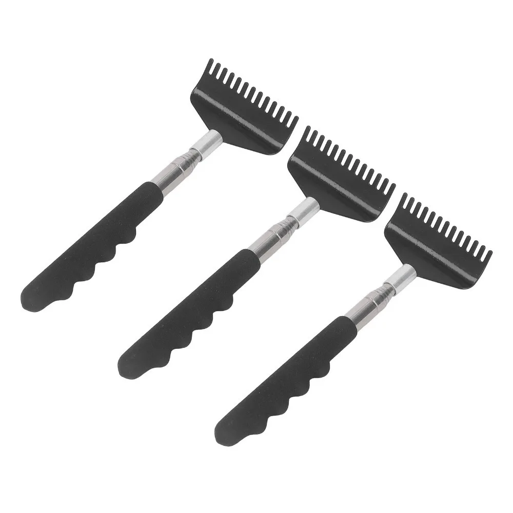 3Pcs Durable Extendable Back Scratcher Stainless Steel Back Scratching Tool Back Scratcher Massager Outdoor
