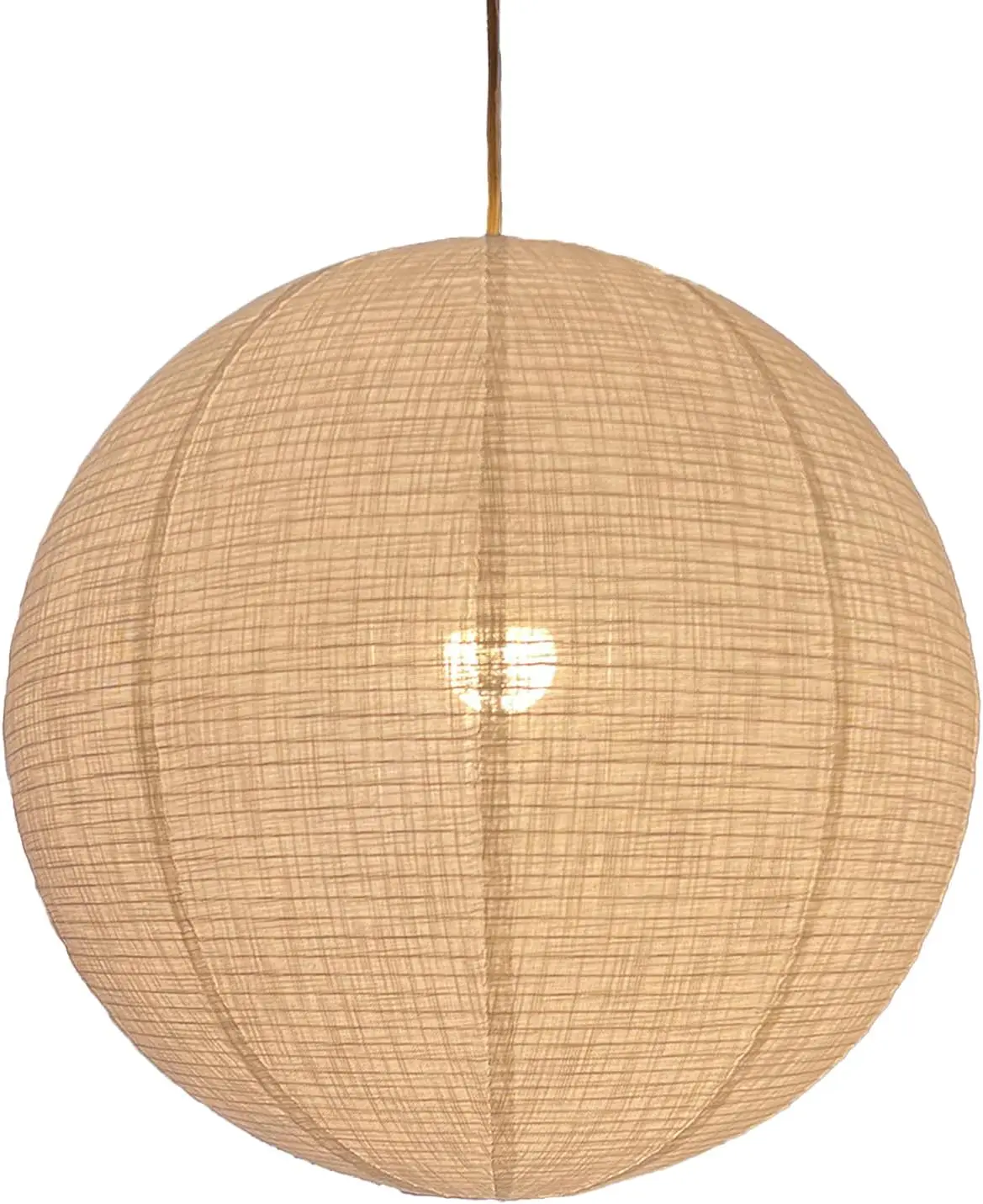 

20inch Round Linen Pendant Light Shade Can replace Paper Lanterns Hanging Lampshade Handmade Fabric Linen Lantern Lights