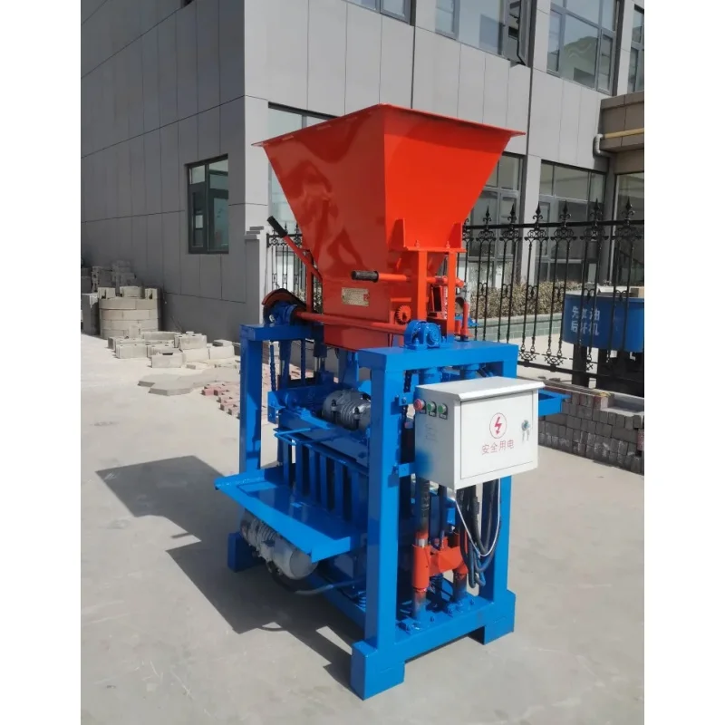 2-45 4-30 4-35 Brick Making Machine Hollow Non Burning Cement Brick Small Mobile Simple Brick Making Machine Set Of Molds