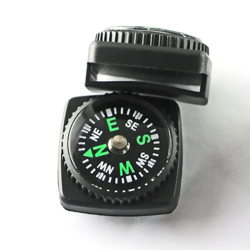 10pcs/lot Mini Wristband Compass Portable Detachable Compass Outdoor Camping Hiking Travel Emergency Survival Navigation Tool " image 2