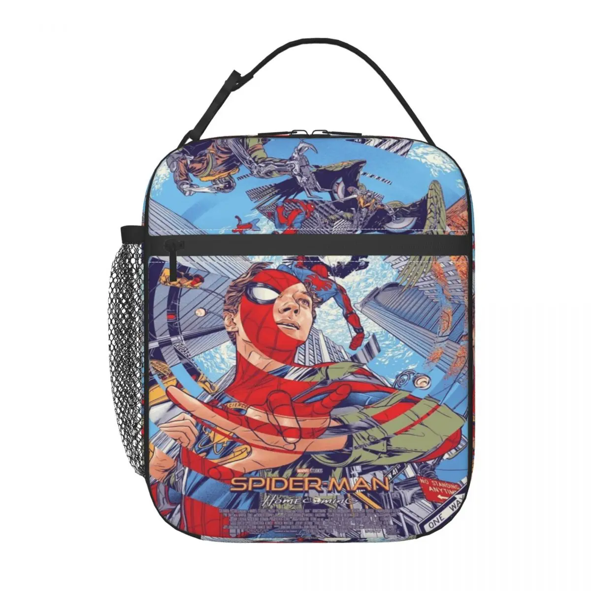 

Изолированная сумка для обедов Marvel Spider-Man, подходит для работы и учебы, герметичный и сохраняющий холод контейнер для еды Avengers.