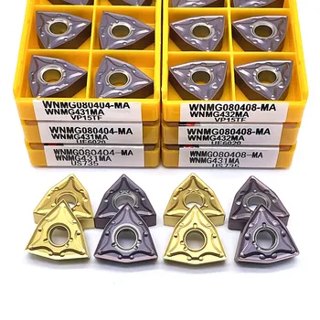 WNMG 080404   WNMG 080408   MA VP15TF UE6020 US735 PM4225 초경 인서트 외부 금속 선삭 공구 CNC 선삭 인서트 절단