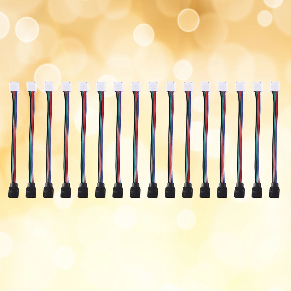 

10Pcs 4 Pin Rgb LED Strip Connector Jumper 10mm Solderless Fireproof Plastic Mounting Bracket for LED Lighting