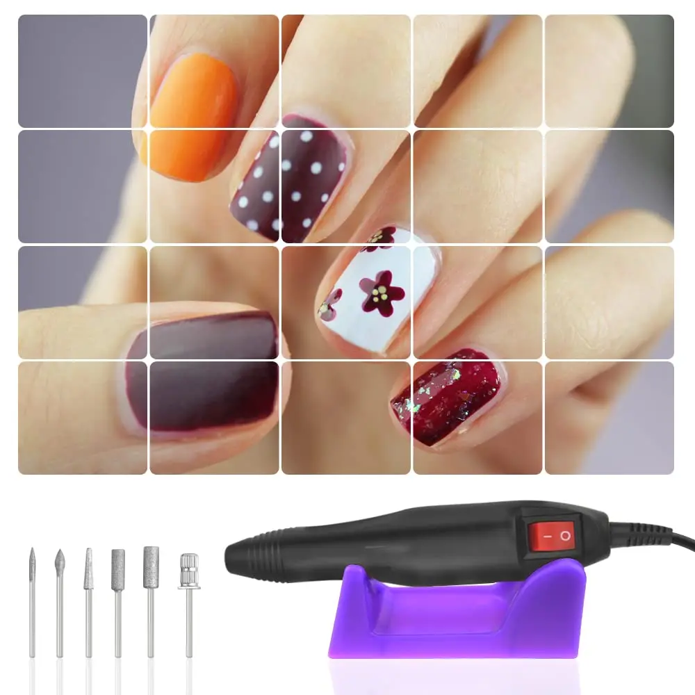 Elektrische nagelboormachine Nagelschuurmachine Gel Cuticle Verwijder Professionele manicure boormachine Set Nageldraaibank Bestand Polish Tool