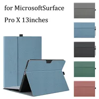 Microsoft Surface Pro X 13 Inch Case with Stylus Holder Multi-Angle Stand Protective Folio Cover for 2019-2023 Models