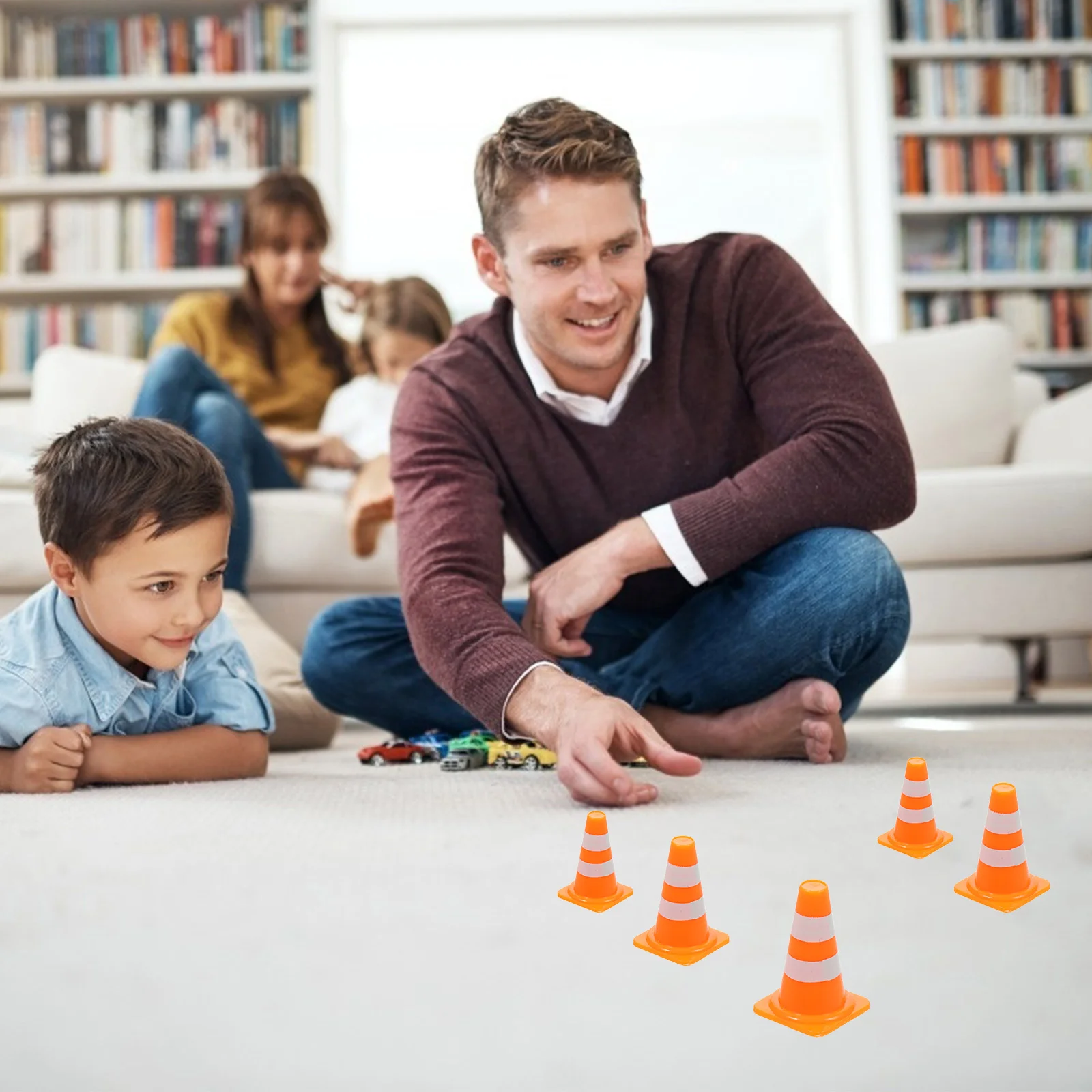 50 pezzi di giocattoli cognitivi per il traffico, mini insegne per la costruzione stradale di strada, per bambini