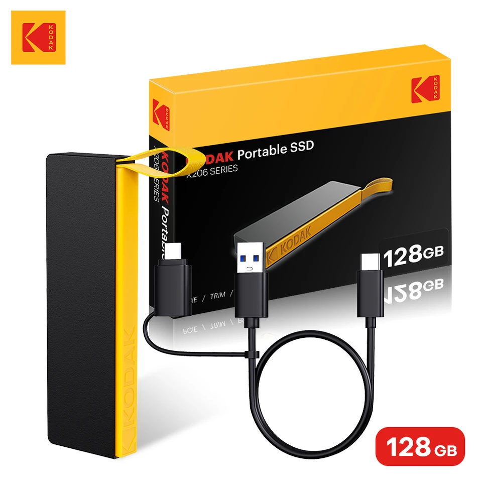 KODAK X206 1TB External SSD Hard Drive Flash USB 3.2 1000Mb/s