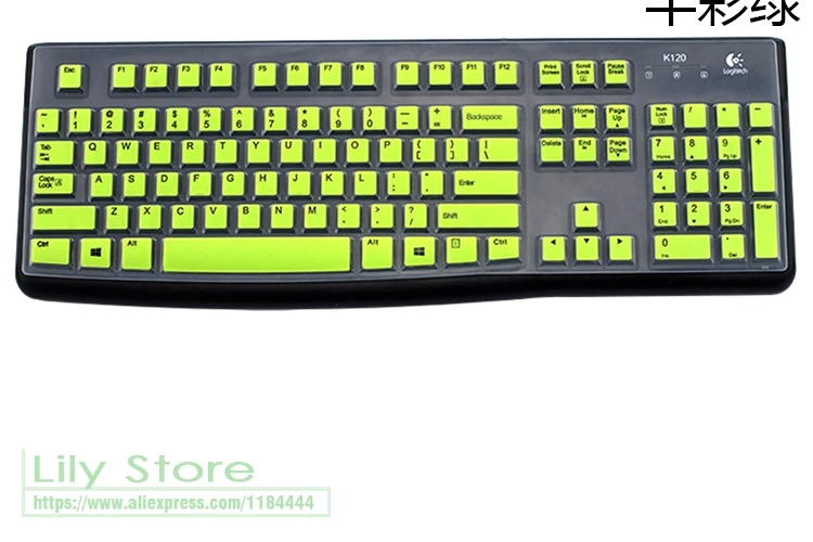 For Logitech MK120 K120 Dust Cover Film Silicone Dustproof mechanical Wireless Desktop keyboard Cover Protector