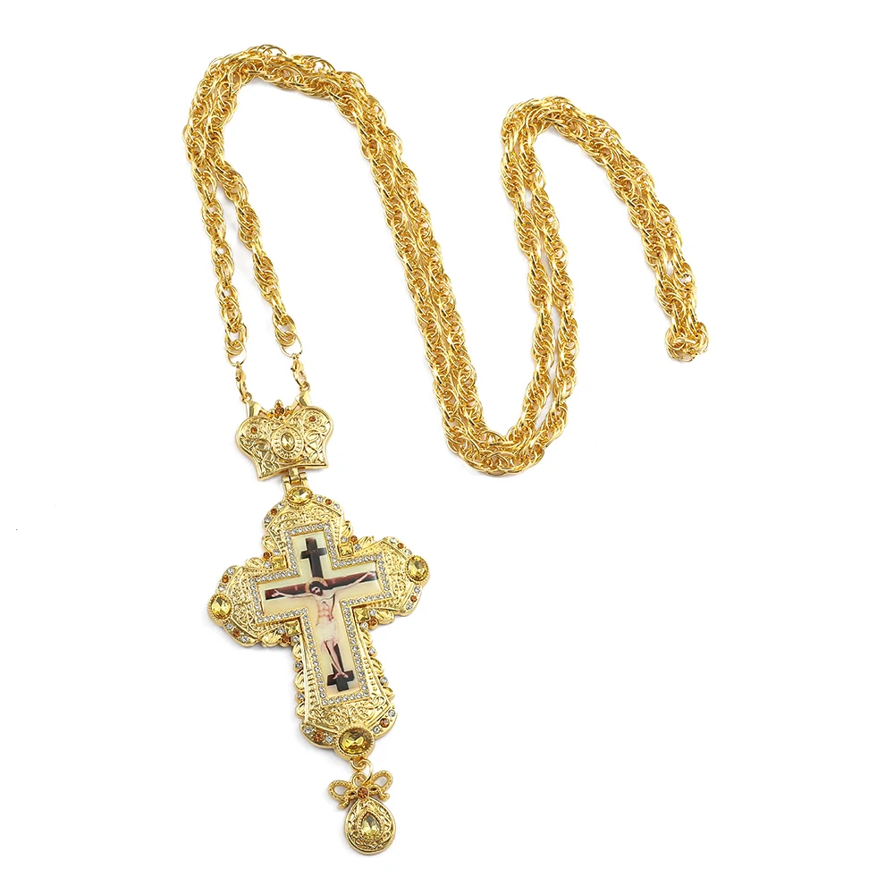 Mode Religie Christelijke Jezus Kruis Ketting Voor Vrouwen Elegant Banket Feest Sieraden Religieuze Geloof Accessoires Geschenken