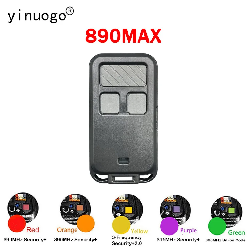 

890MAX 971LM 972LM 973LM 373LM 372LM 371LM 81LM 82LM 83LM 84LM Garage Door Remote Control 310MHz 315MHz 390MHz Rolling Code