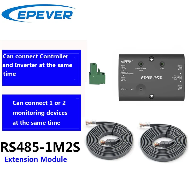 EPEVER RS485-1M2S Extension Module to Extend RS485 communication Port of Solar Contrller/Inverter