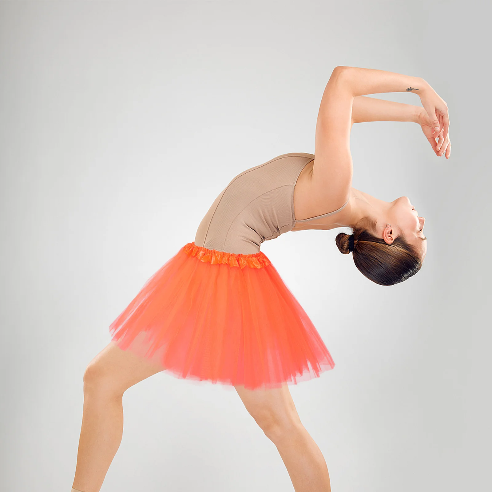 

Three-Layer Tutu Skirt For Women Gauze Party Skirt Adult Festival Costume Breathable Lightweight Colorful Layered Dance Wear