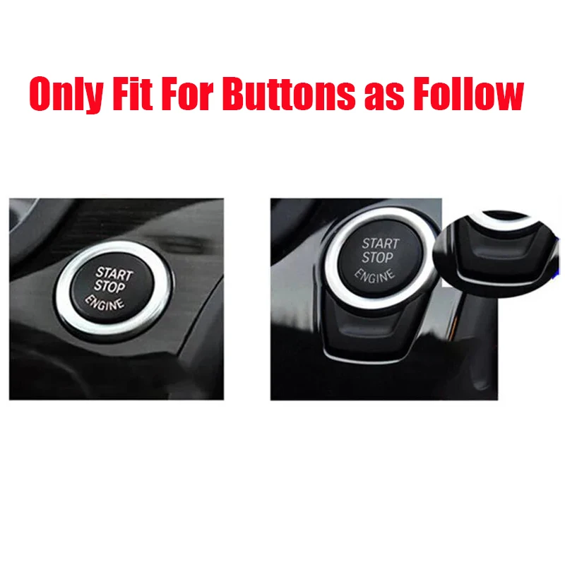 Crystal Style Car Start Stop Engine Switch Button Cover Replace For BMW 5 6 7 Series F10 F11 F12 F01 F02 2009-2013 Accessories