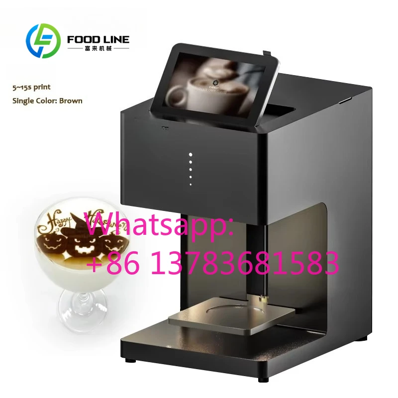 Customized 3d Coffee Printing Machine Selfie Coffee Printer Inkjet DIY Edible Food Printer Coffee Latte Art Machine