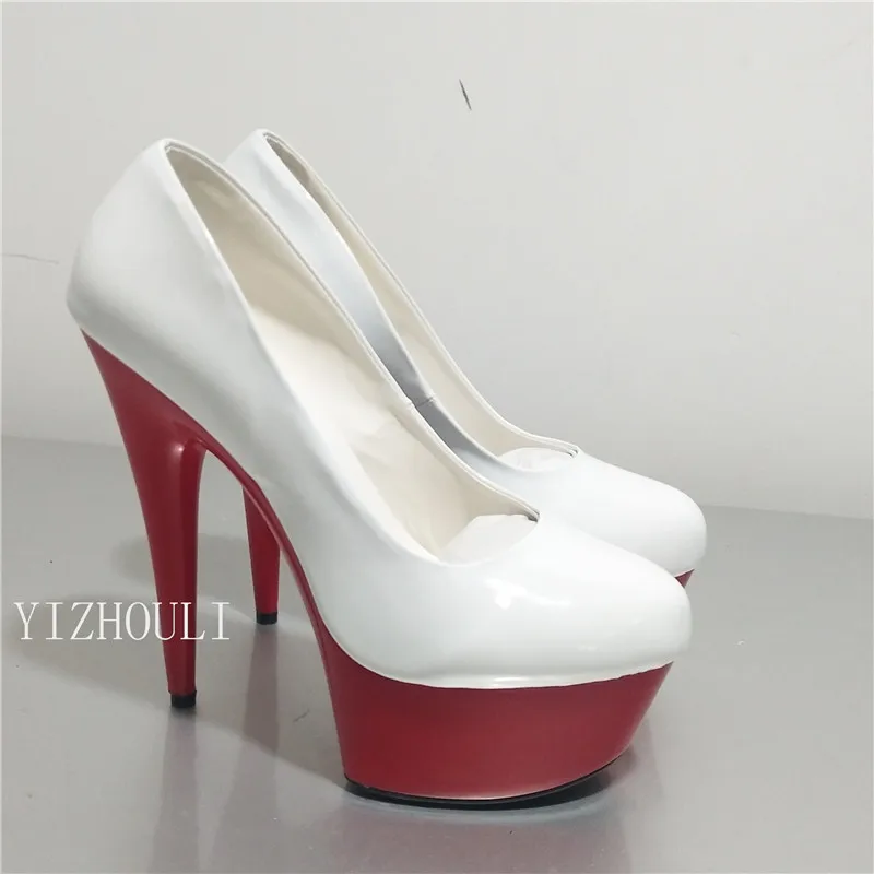 

Wholesale Sexy Women Fashion PU Leather 15CM High Heel Shoes, Wedding Shoes, Sexy Party dance shoes