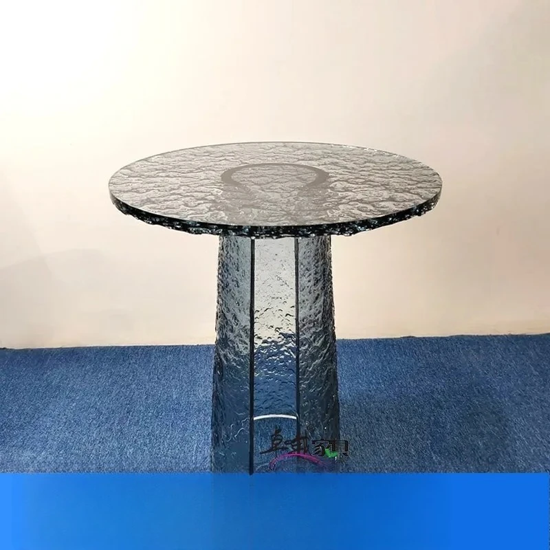 CJ-29 Acrylic Water Ripple Side Table Simple Modern Living Room Balcony Coffee Table Light Luxury Transparent Corner Table
