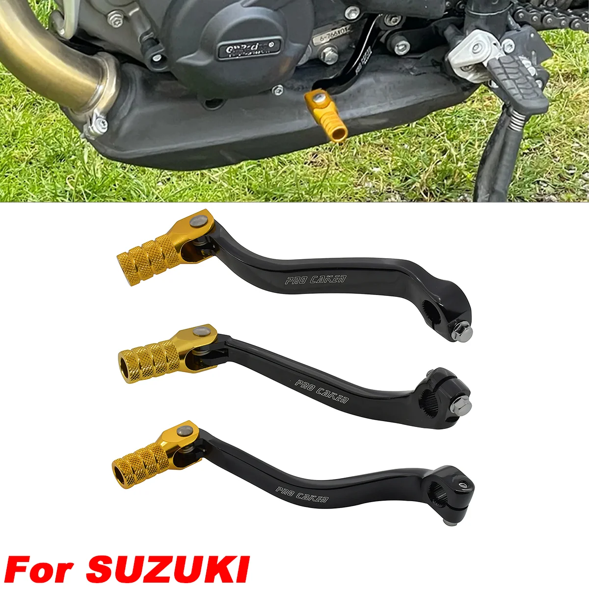 

Motocross CNC Folding Gear Shift Shifter Lever Pedal For Suzuki RMZ250 RMZ450 RMZ 250 450 400 DRZ400S DRZ400E DRZ400SM 2000-2019