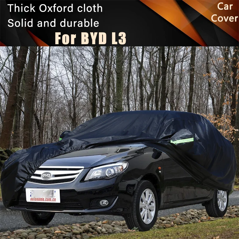 

For BYD L3 Car Full Outer Covers Outdoor Waterproof Dustproof Sun Rain Snow Protection Exterior Car Accessories