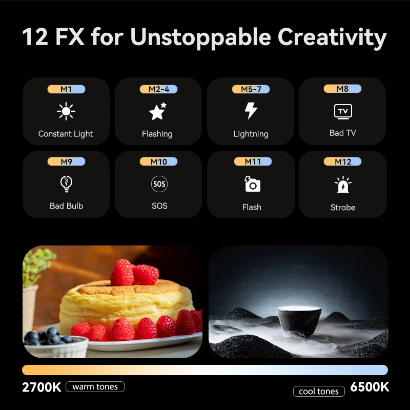 Imagem -03 - Ulanzi Inflável Tpu Air Tube Light Portátil Pocket Light Stick Montagem Magnética para Livestreaming Ua12 2700k6500k Bi-color 12w