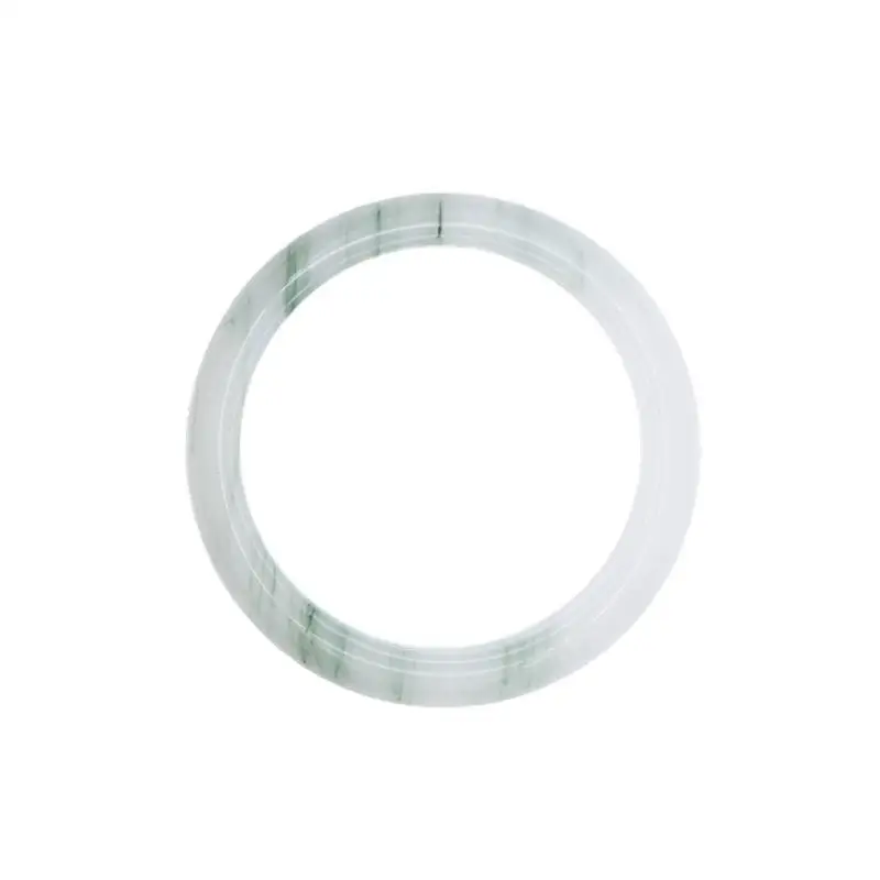 Floral , light luxury niche, Tianshan green round bangle for women, exquisite ice jade bracelet, youthful styl