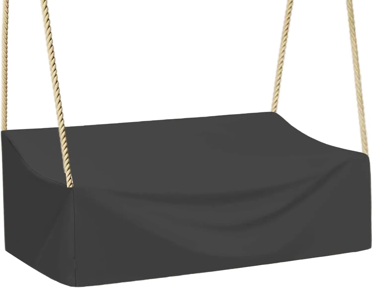 

Hanging Porch Swing Cover Waterproof,Outdoor Porch Swing Cover For Patio Garden Hanging Swing Chair,420D Ox Fabric (Black,
